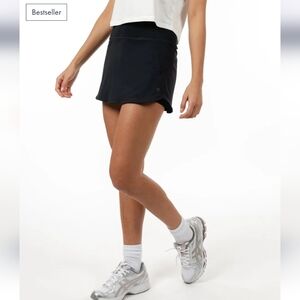 Rhoback Steffi Active Skort Black XXL NWOT Built-In Shorts Pocket Golf Tennis